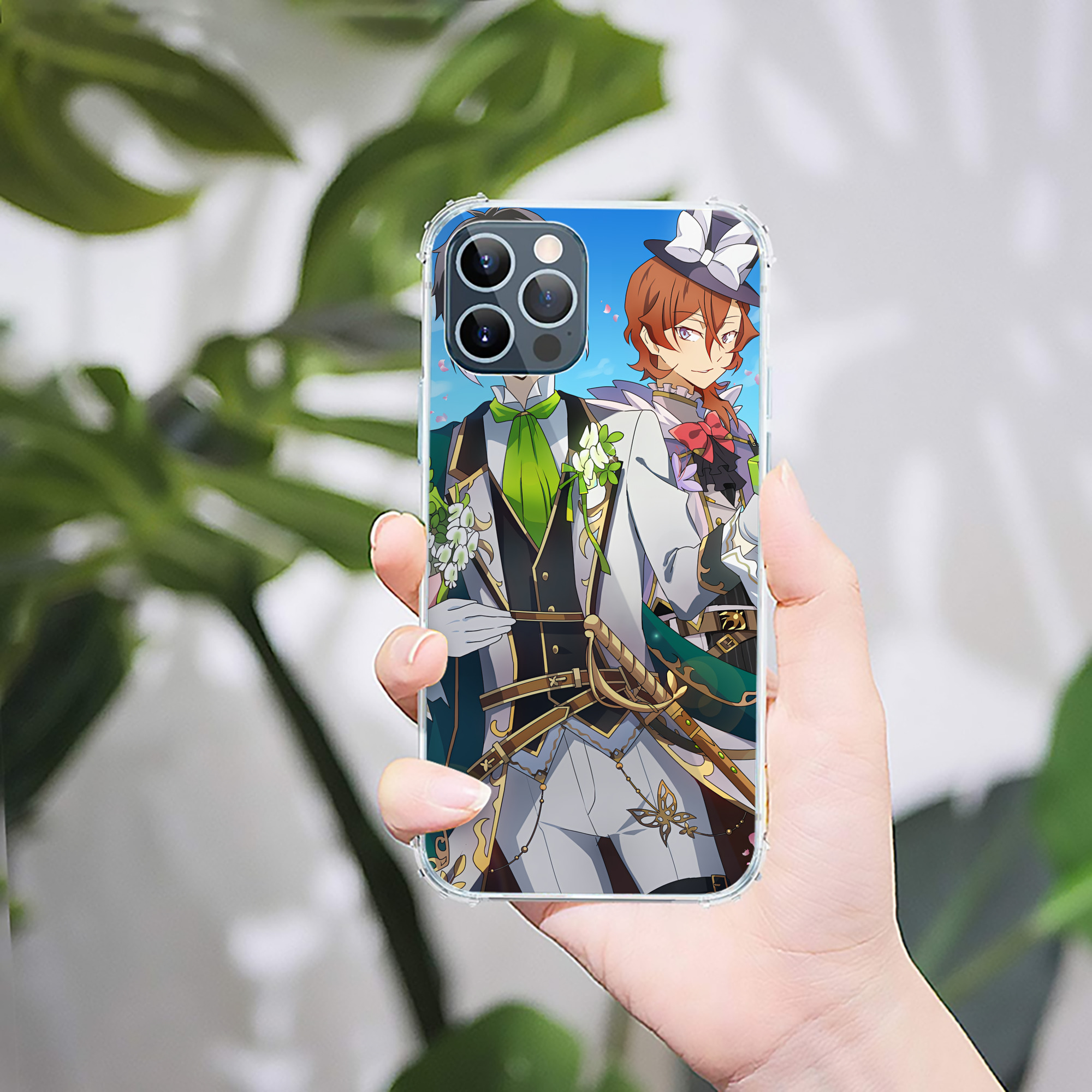 （画像用） 文豪ストレイドッグス Bungo Stray Dogs 【iPhone 12シリーズ対応】透明スマホケース（クリアソフトケース）